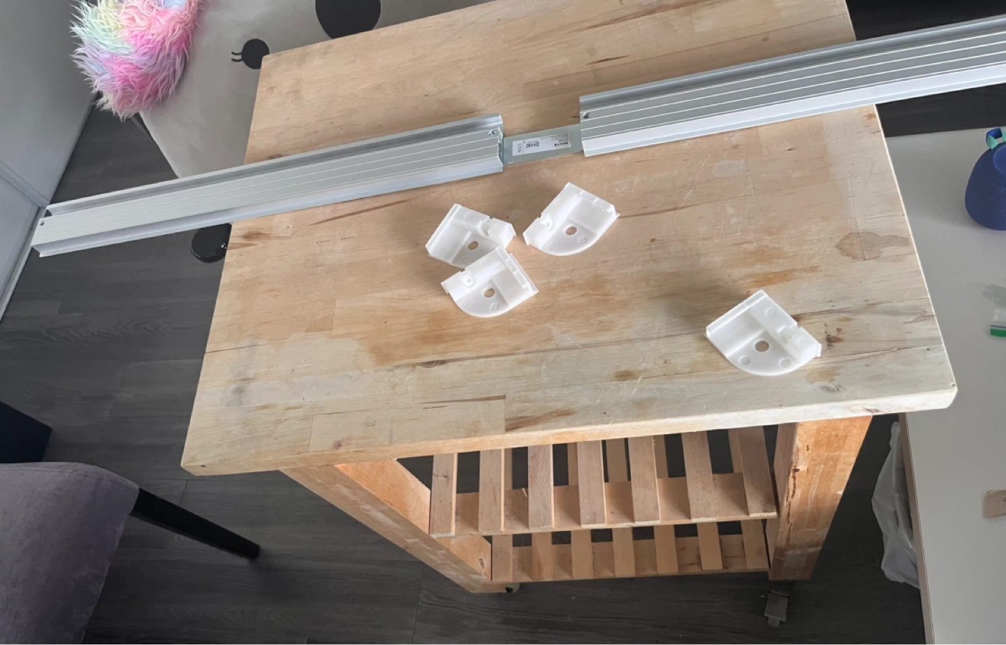 2x IKEA BESTÅ Suspension Rails & Plastic Clips (Older Version) - photo 3