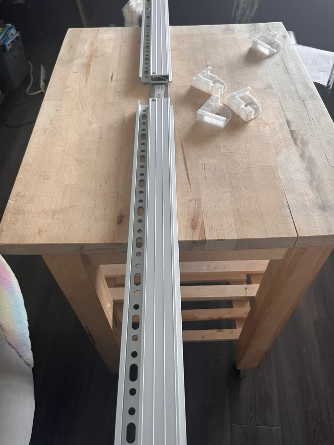 2x IKEA BESTÅ Suspension Rails & Plastic Clips (Older Version) - photo 2