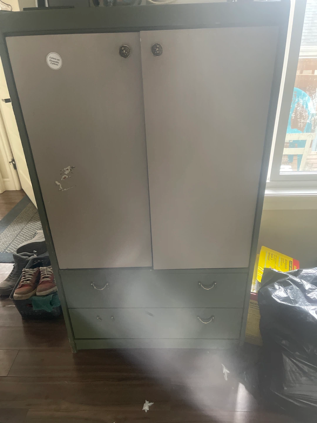 Green Armoire with Drawers - photo 2