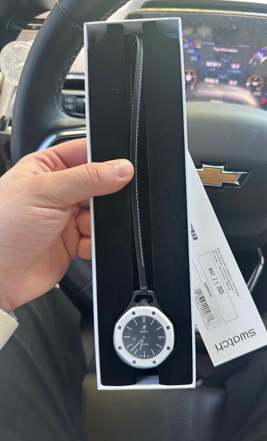 Audemars Piguet x Swatch Royal Oak Oak Negro Watch