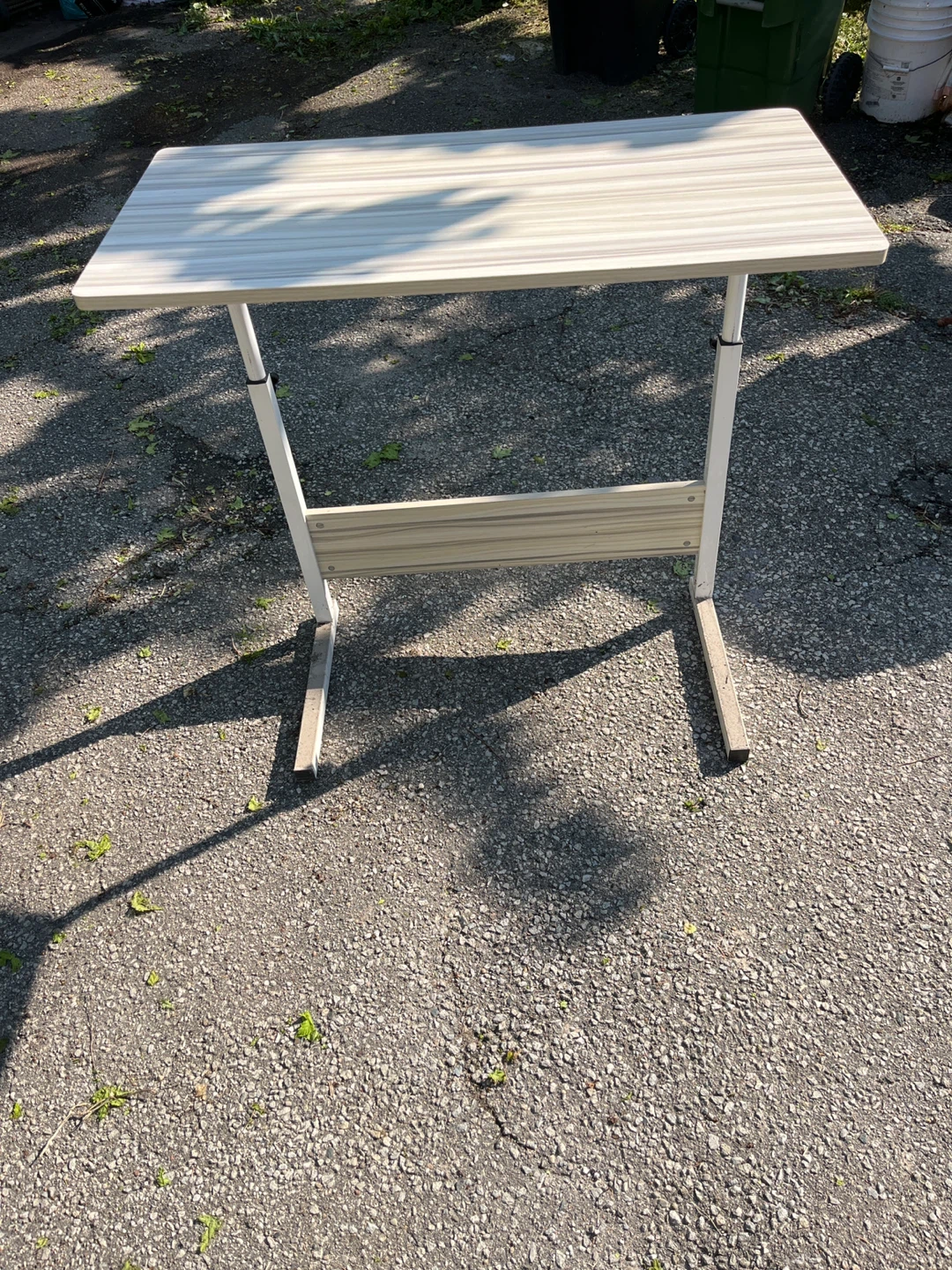 Adjustable Rolling Bedside Table - photo 2
