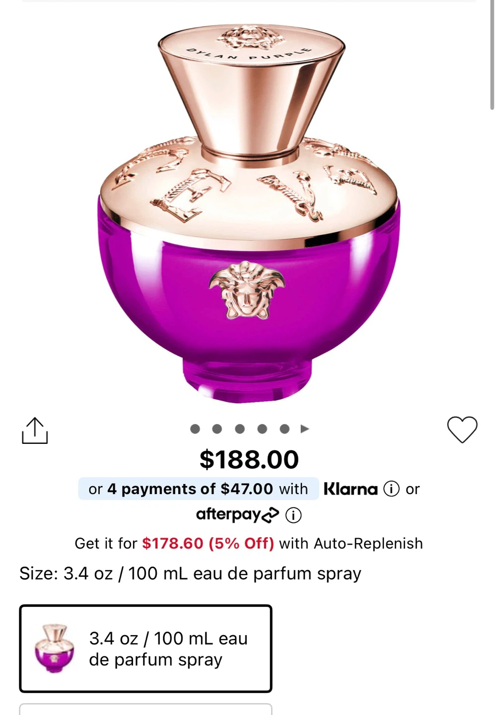 Versace Dylan Purple perfume and Body Lotion Set - photo 4
