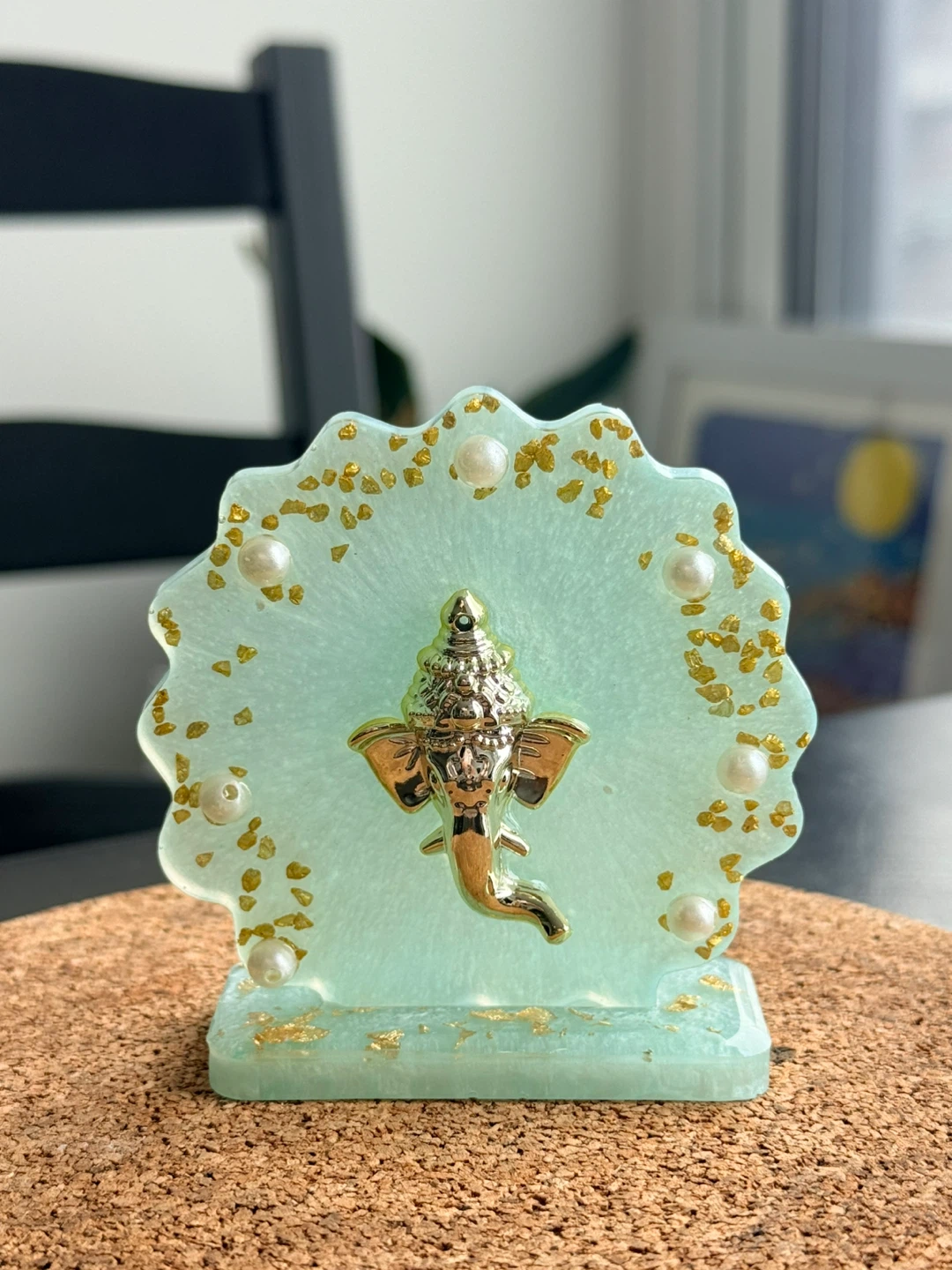 Resin Ganesha Figurine Decor - photo 2