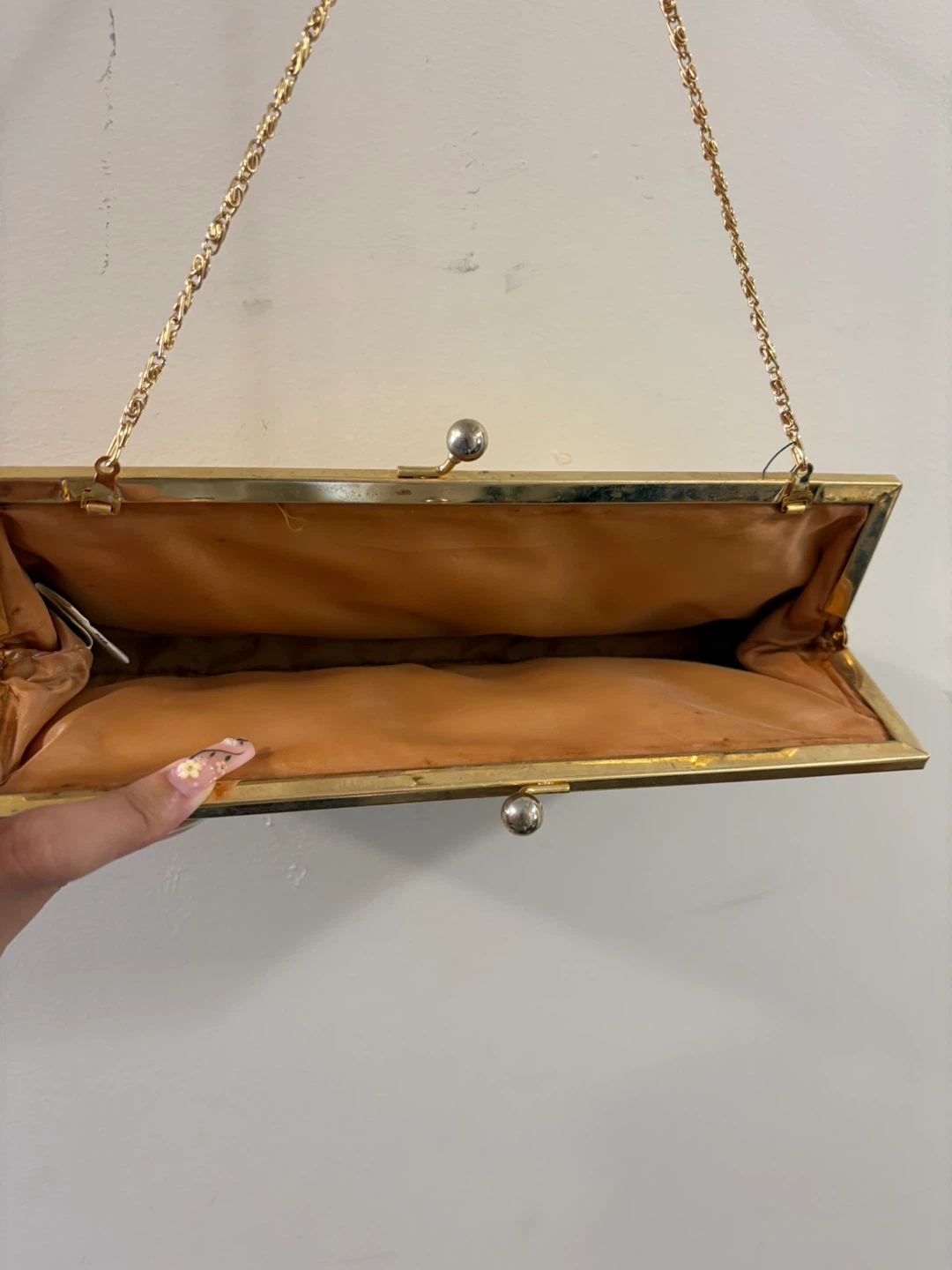 Gold Clutch Purse with Chain - photo 2