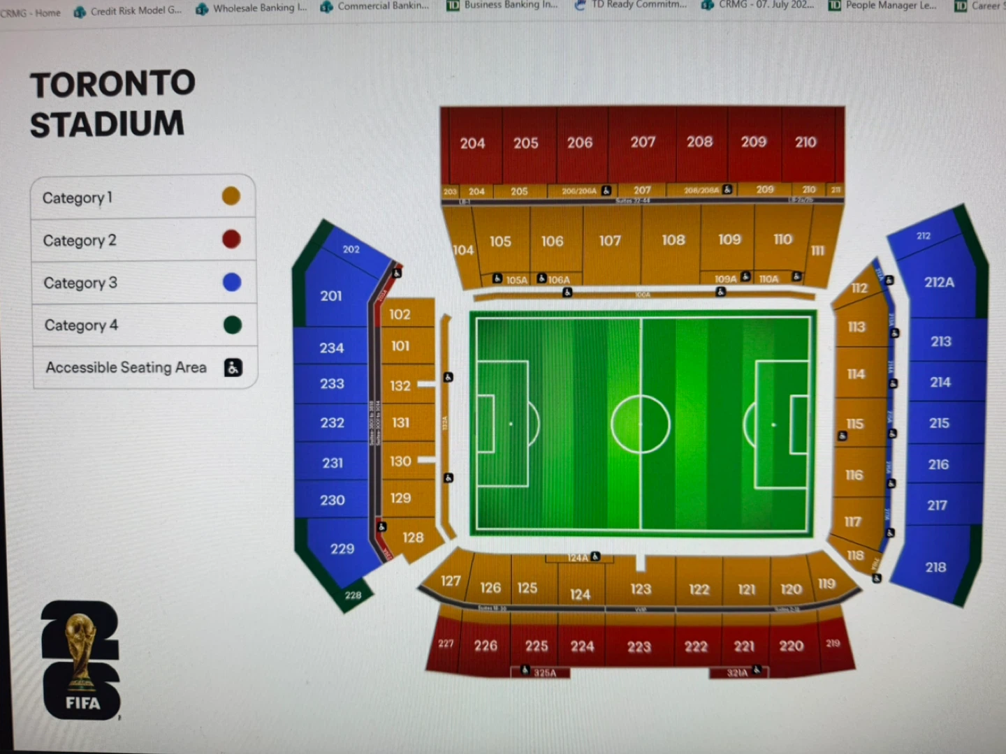 FIFA World Cup 2026 Toronto Stadium Ticket - photo 2