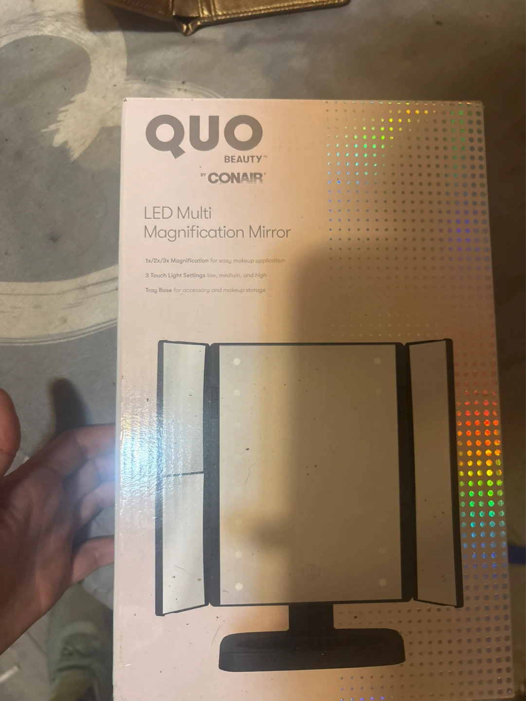 QUO Beauty by Conair LED Multi Magnification Mirror