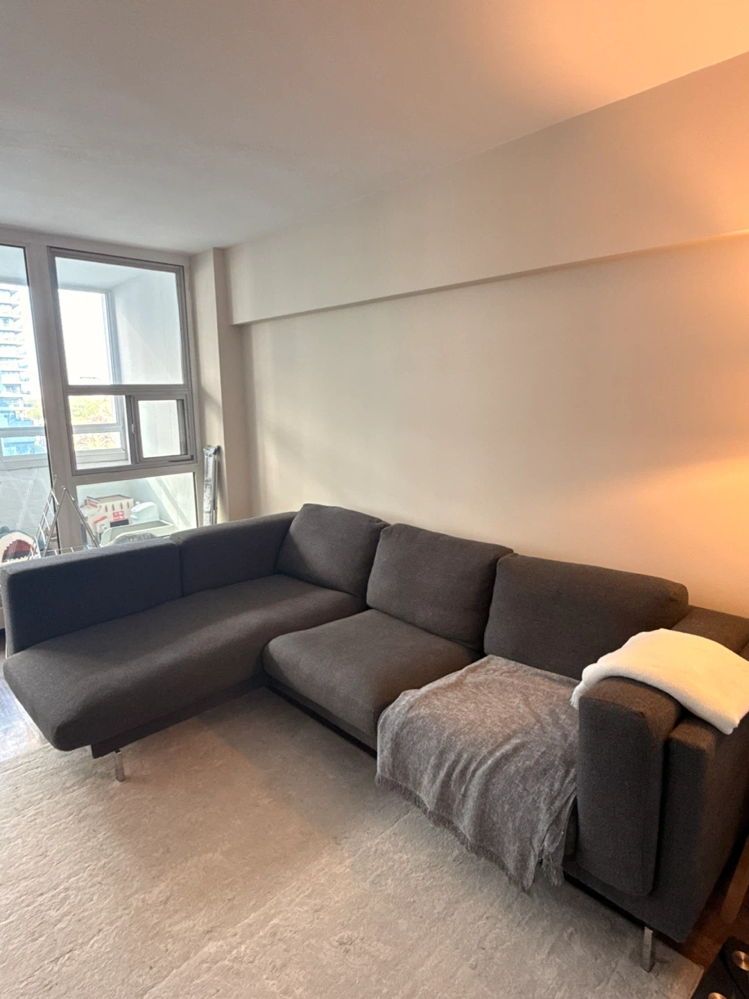 IKEA Dark Grey Sectional Sofa