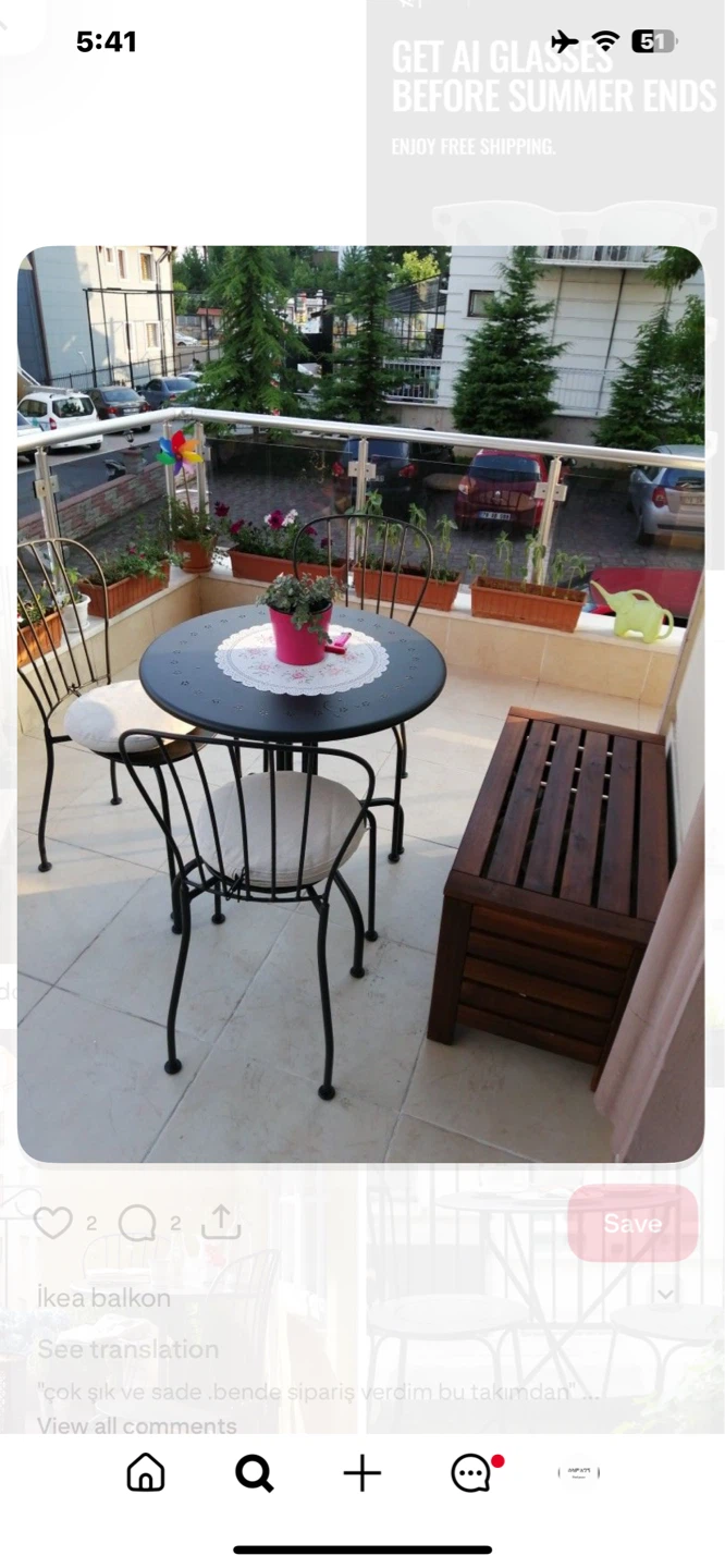 Outdoor Bistro Set - Table and Chairs