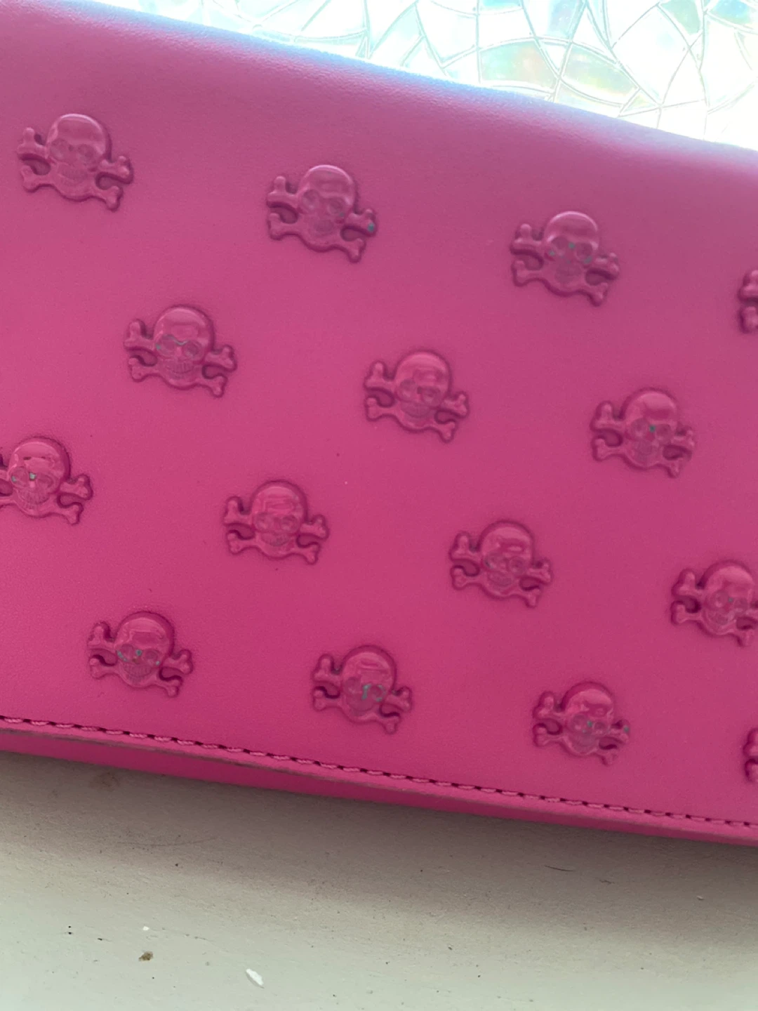 Betsey Johnson Pink Skull Crossbody Wallet - photo 2