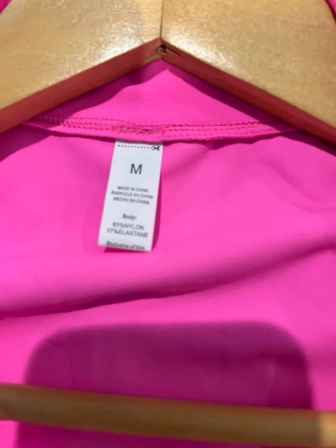 Bright Pink Short Sleeve Zipper Romper - Size M - photo 4