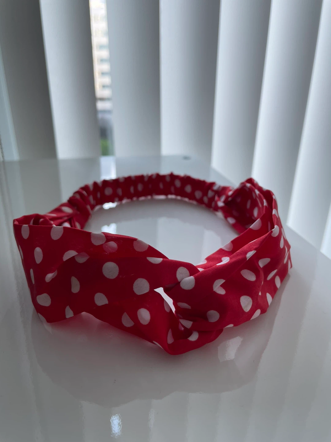 Red Polka Dot Headband - photo 3