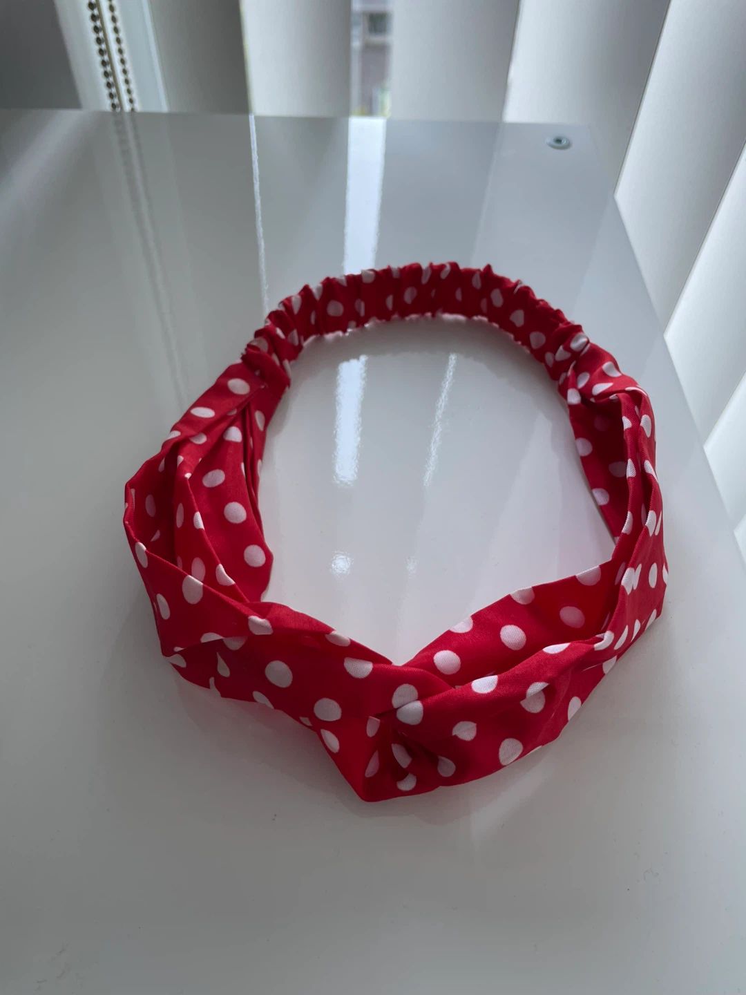 Red Polka Dot Headband - photo 2
