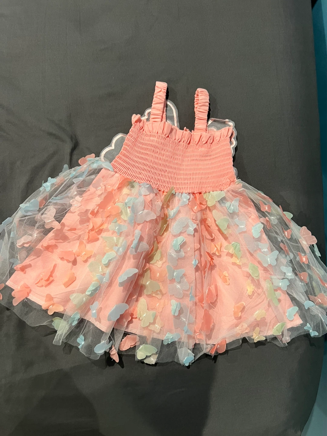 Baby Girl's Pink Butterfly Dress - photo 2