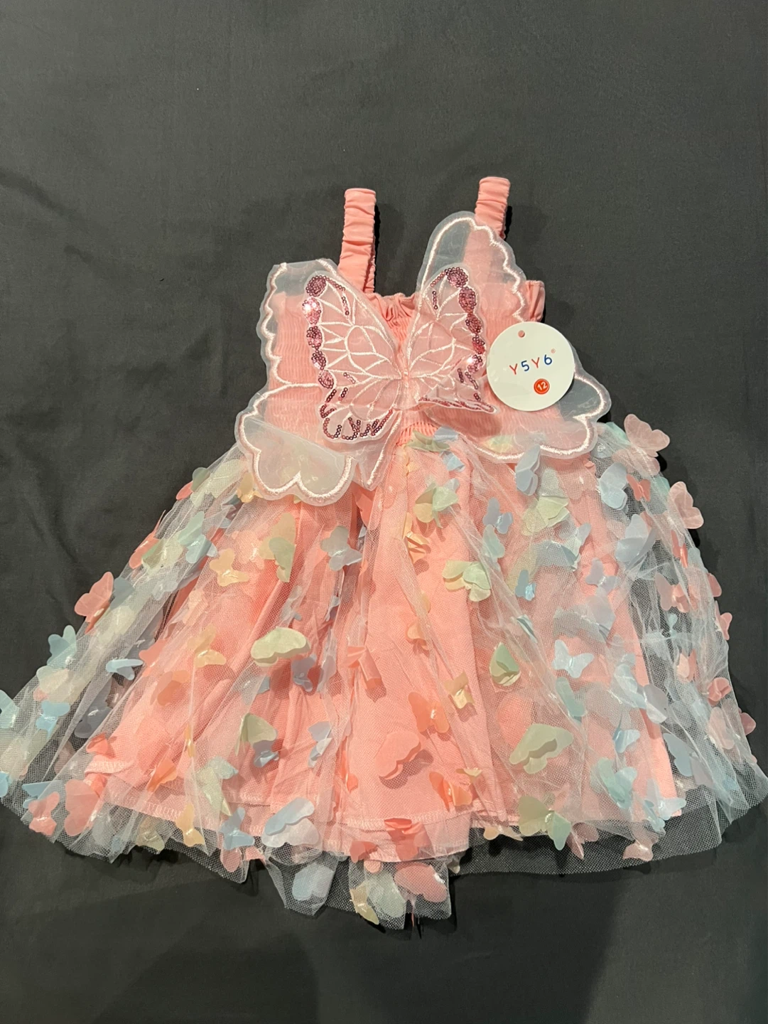 Baby Girl's Pink Butterfly Dress