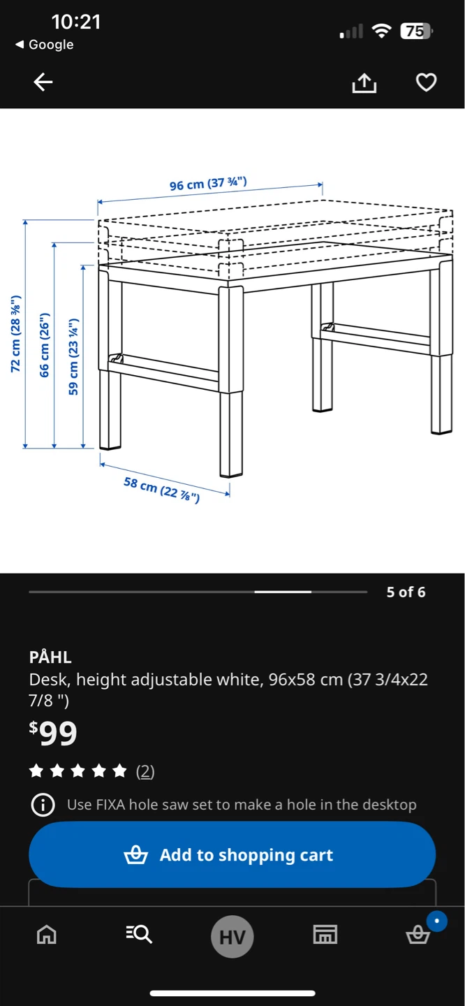 IKEA PÄHL Height Adjustable Desk- moveout sale - photo 3