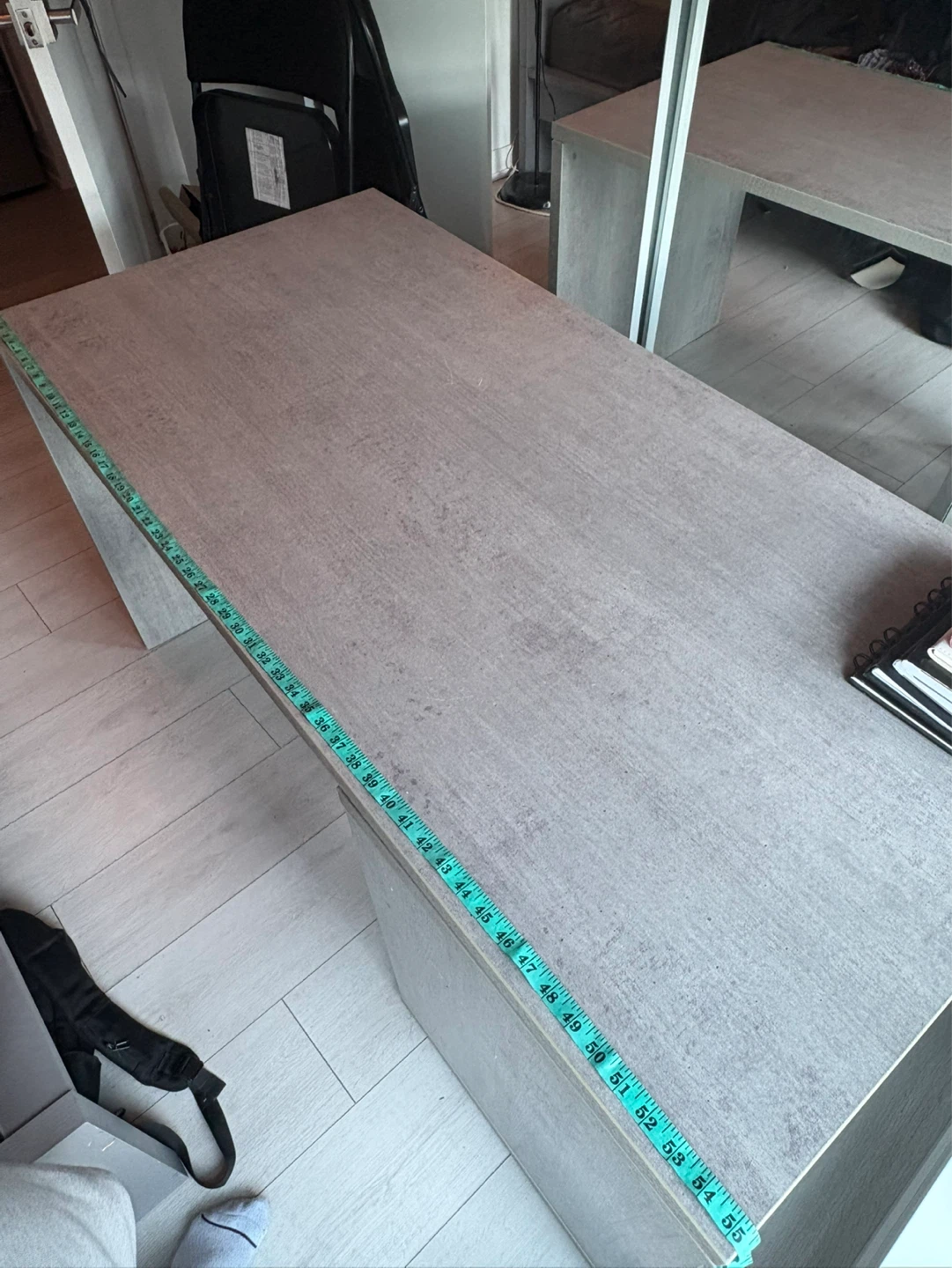 Grey Modern Desk with Storage - photo 2