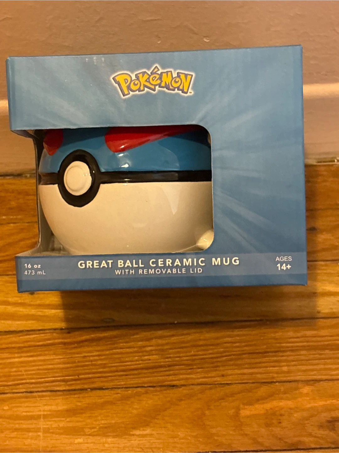 Pokemon Great Ball Ceramic Mug with Removable Lid