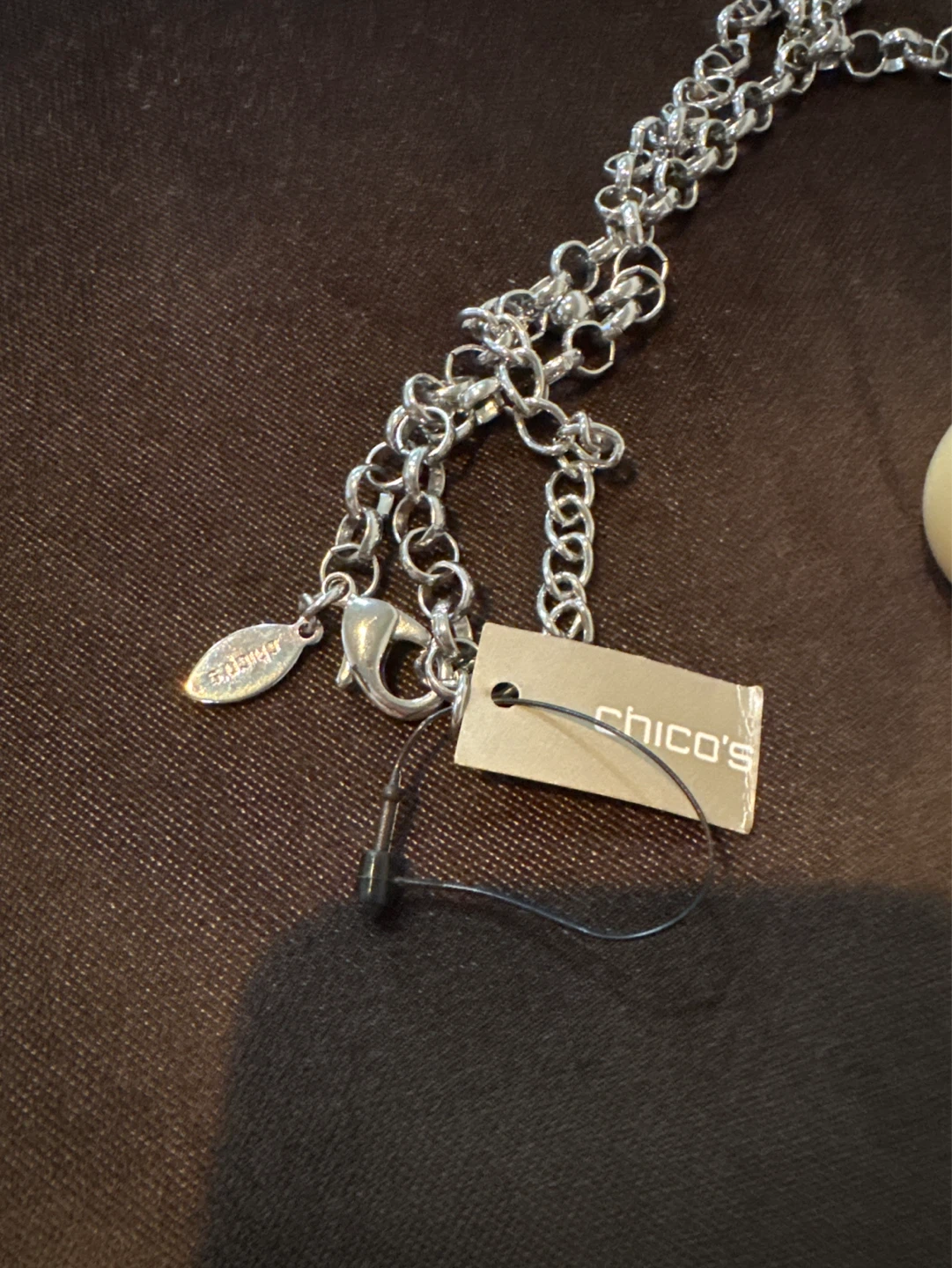 Chico's Pearl Pendant Necklace with Chain - photo 2