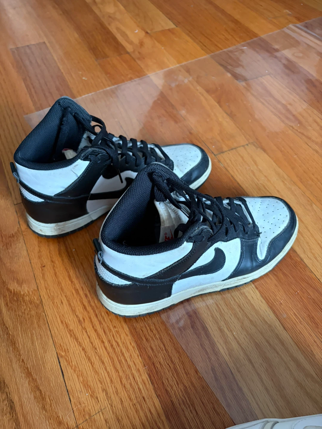 Nike Dunk High Top Sneakers Black White