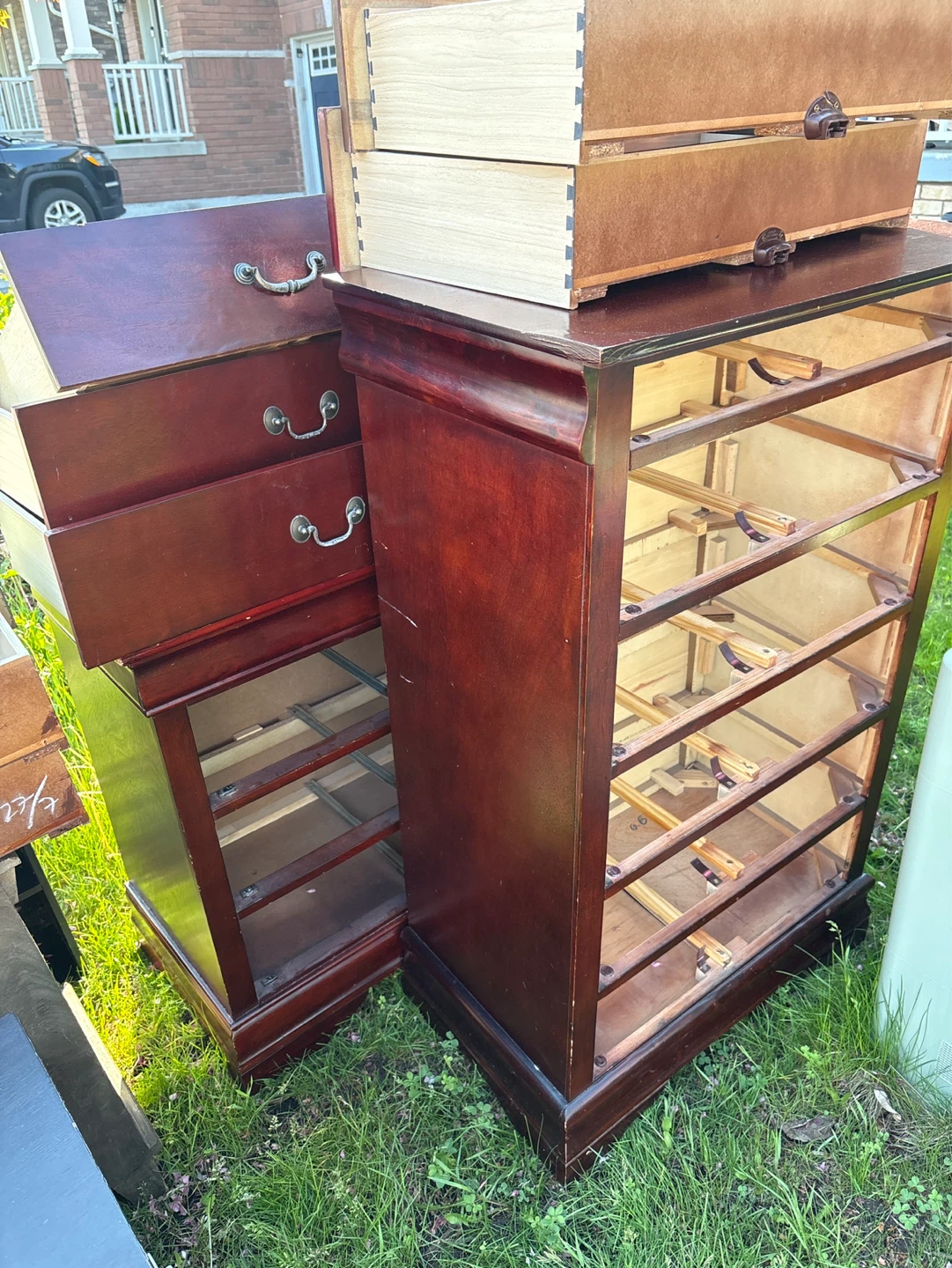 Free Tallboy Wood dresser and 6 drawer dresser FREE
