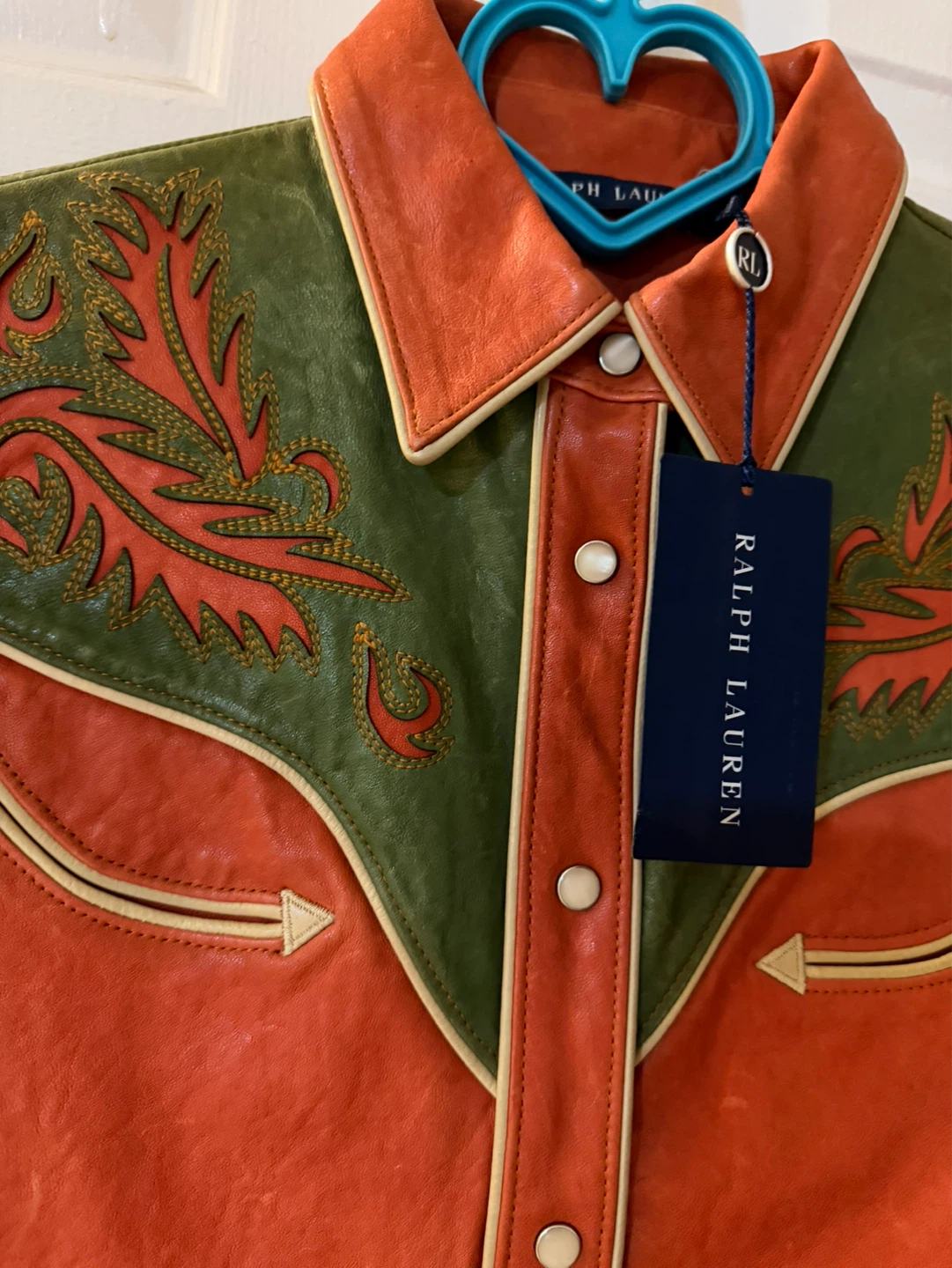 Ralph Lauren Leather Western Shirt - photo 3