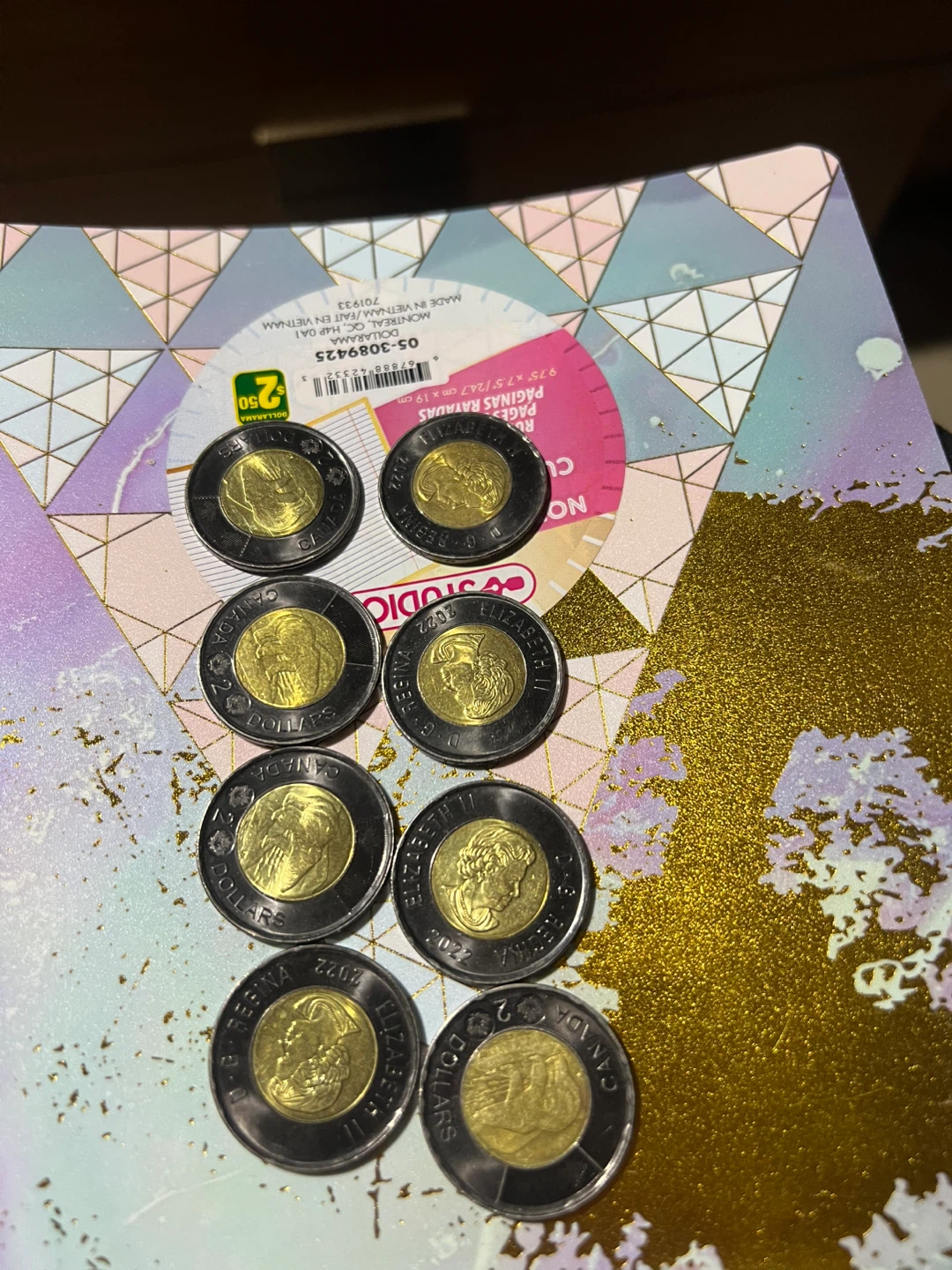 Eight Canadian $2 Dollar Coins - photo 3