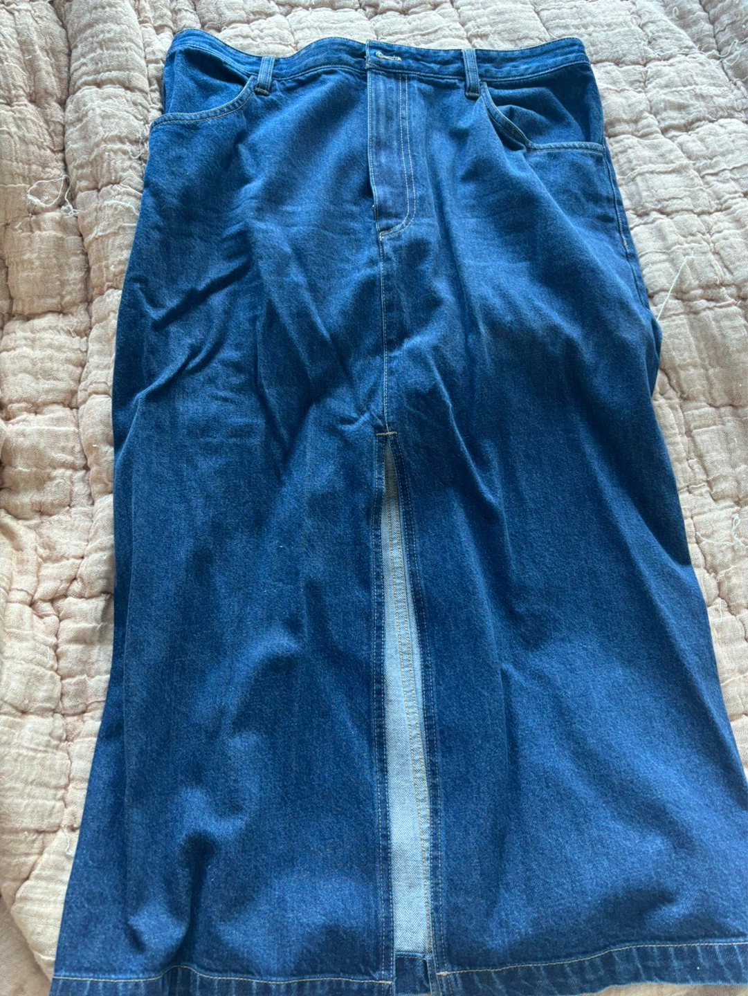 Babaton Denim Maxi Skirt Size 12