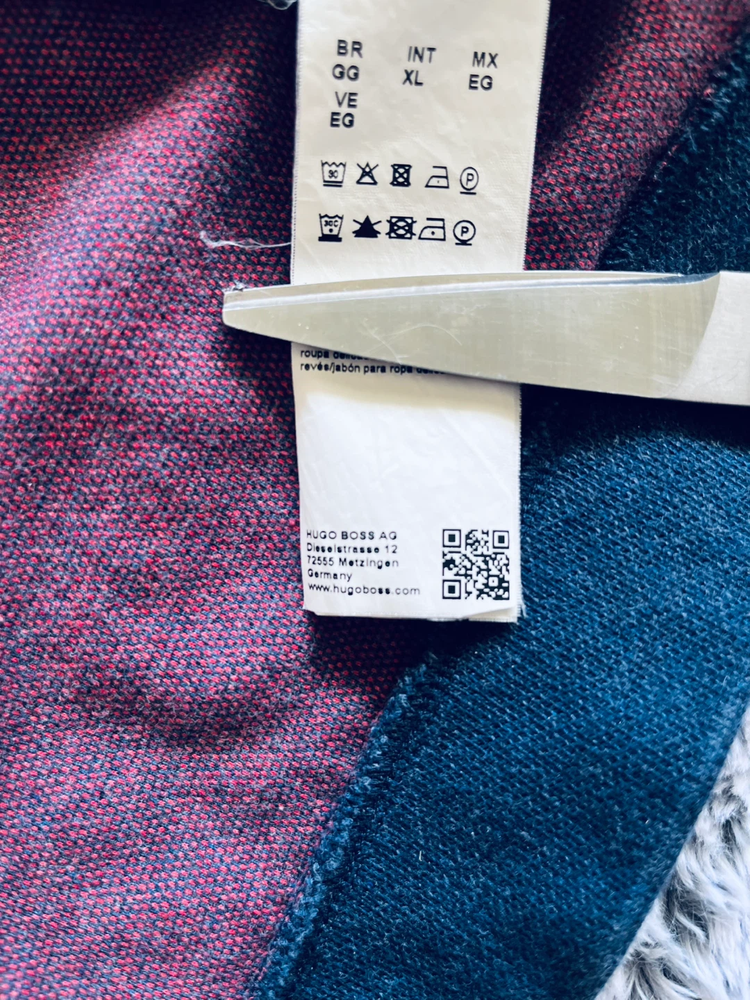 BOSS Hugo Boss Blue Full Zip Sweater - Men's XL - photo 5