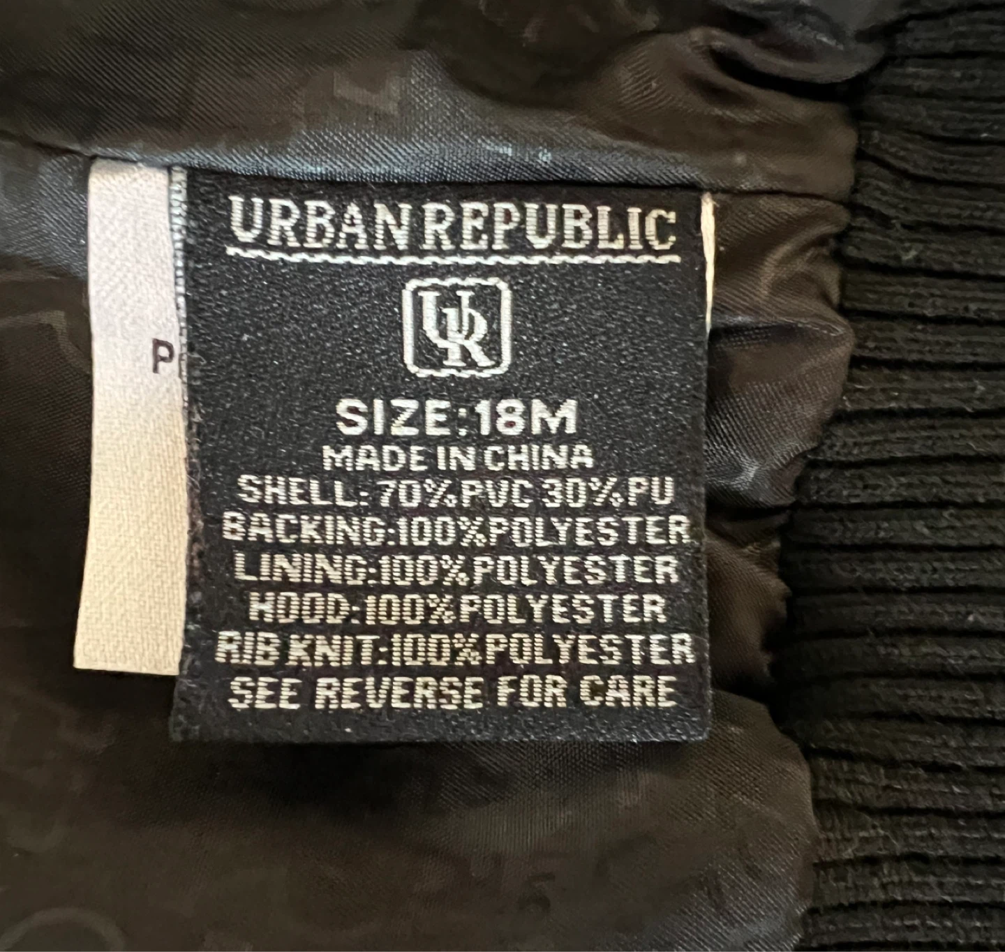 Urban Republic Boys Varsity Jacket Size 18M - photo 4