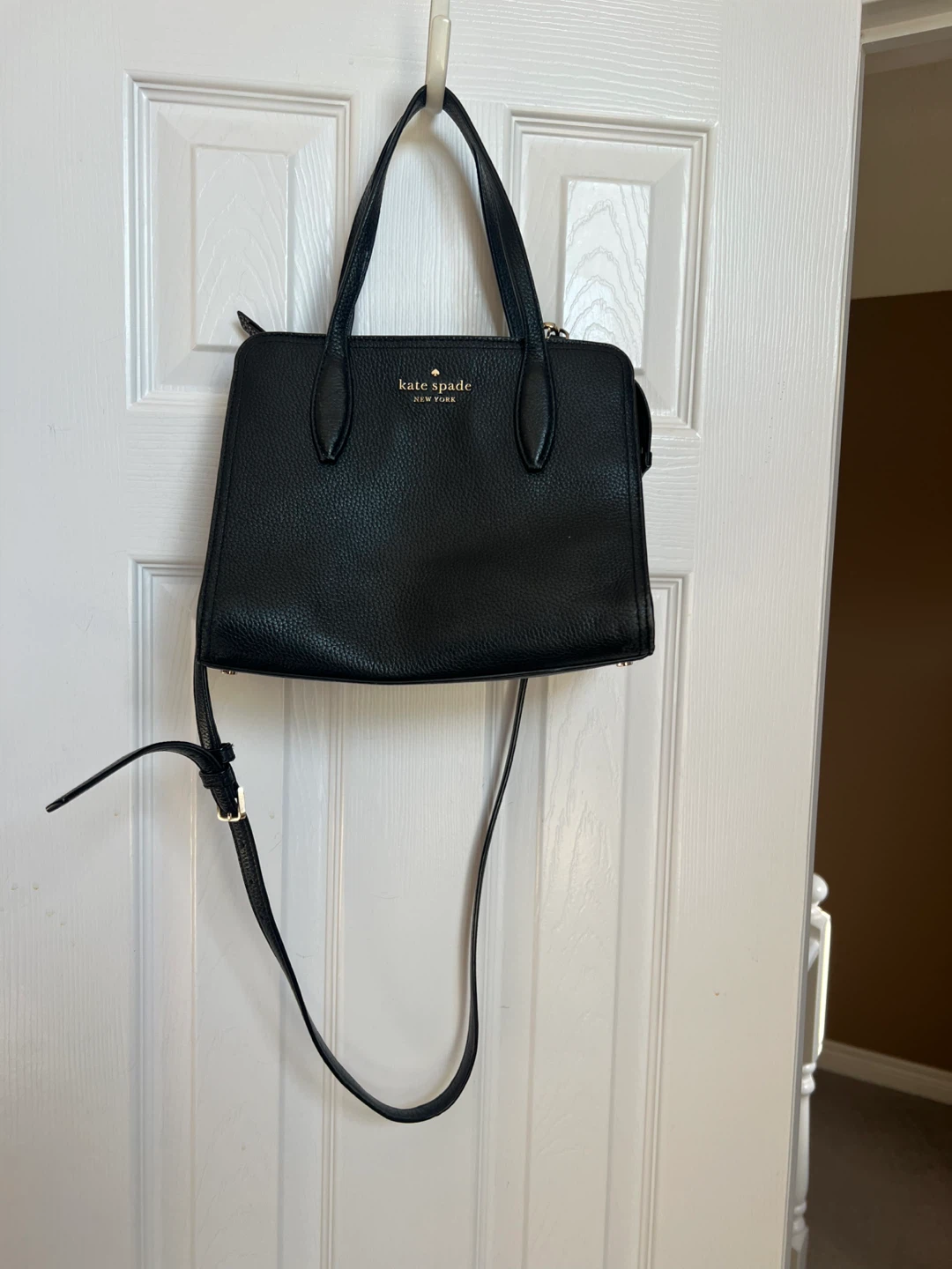 Kate Spade Black Pebble Leather Purse
