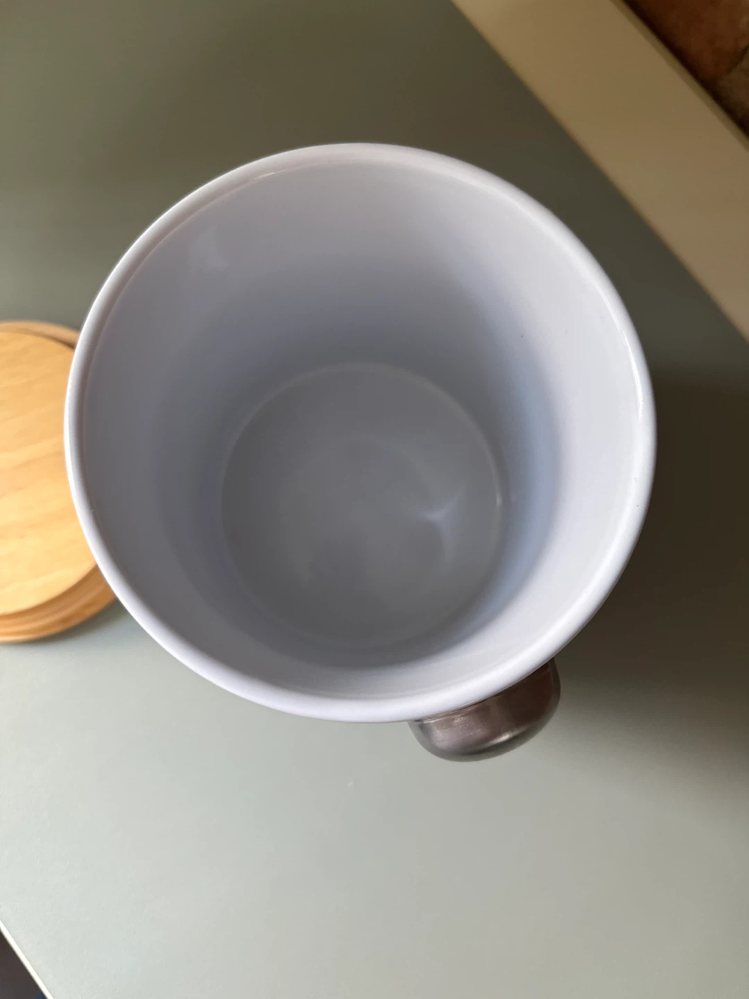Crate & Barrel ceramic coffee grounds container - photo 4