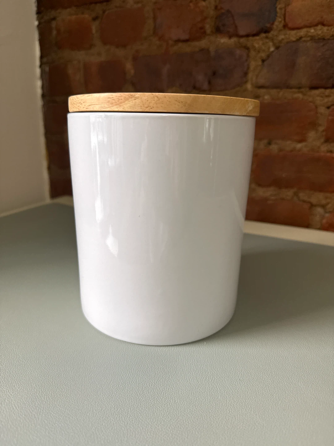 Crate & Barrel ceramic coffee grounds container - photo 2
