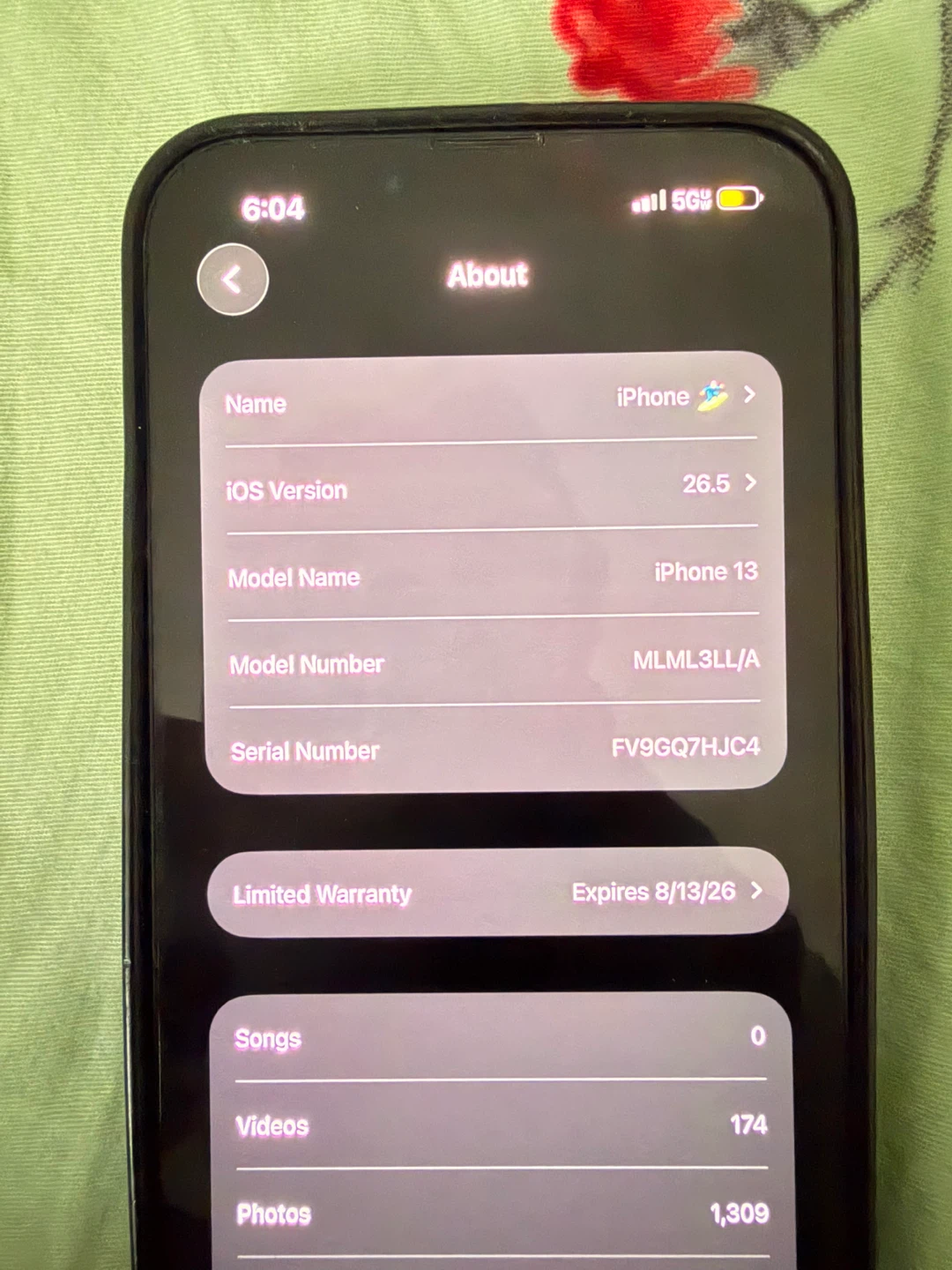 Apple iPhone 13 95% BATTERY - photo 3