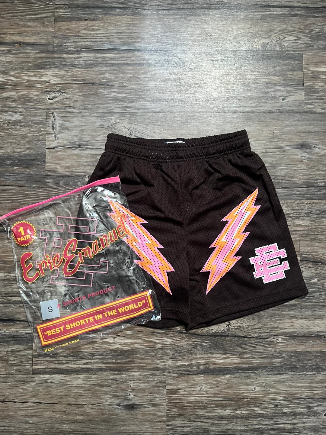 Eric Emanuel Brown Basketball Shorts Size Small