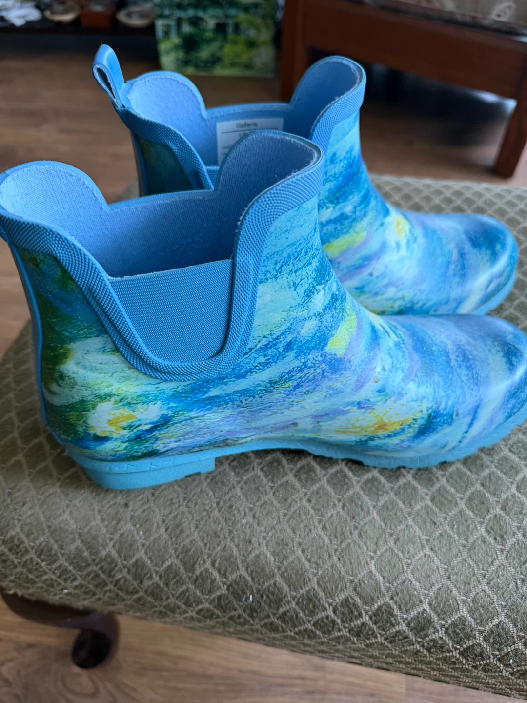Galleria Women's Blue Swirl Rain Boots - photo 2