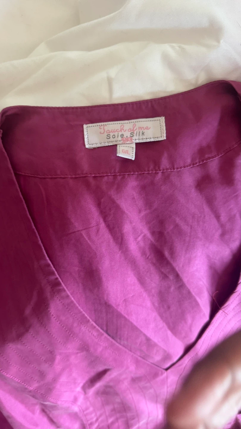 Touch Ups Magenta V-Neck Dress - photo 4