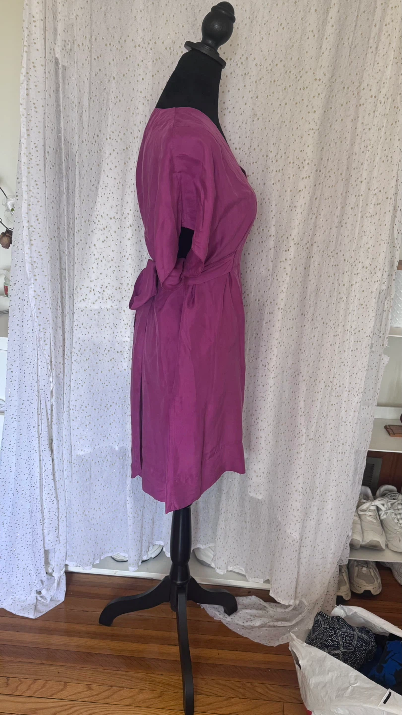 Touch Ups Magenta V-Neck Dress - photo 3