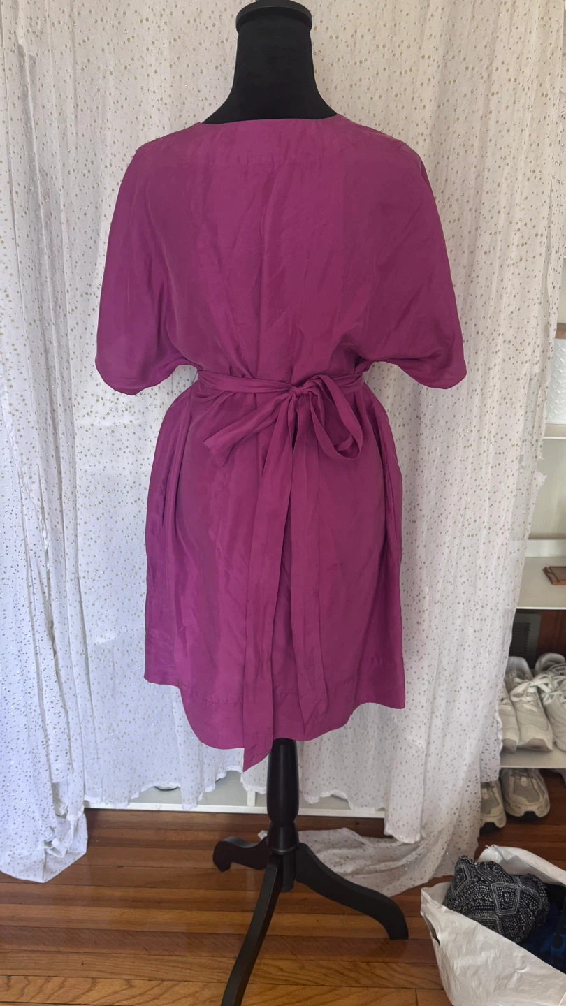 Touch Ups Magenta V-Neck Dress - photo 2