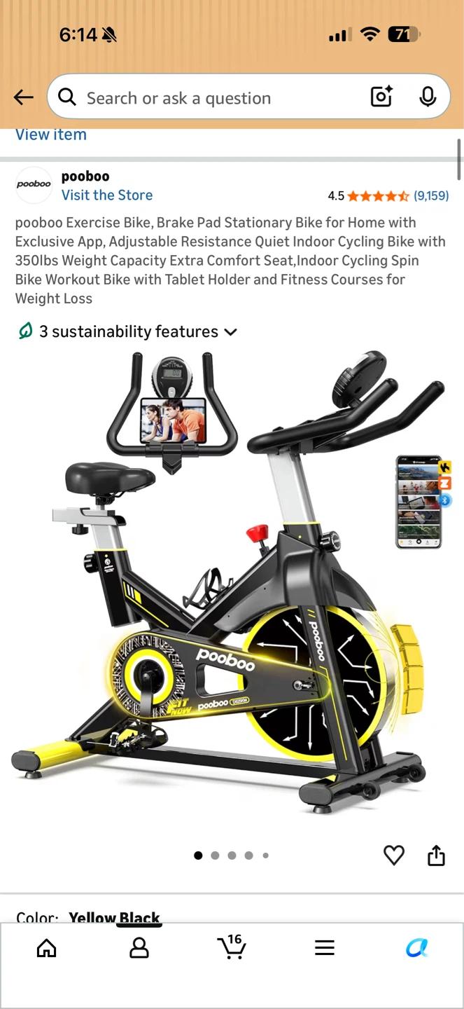 pooboo Exercise Bike - photo 4