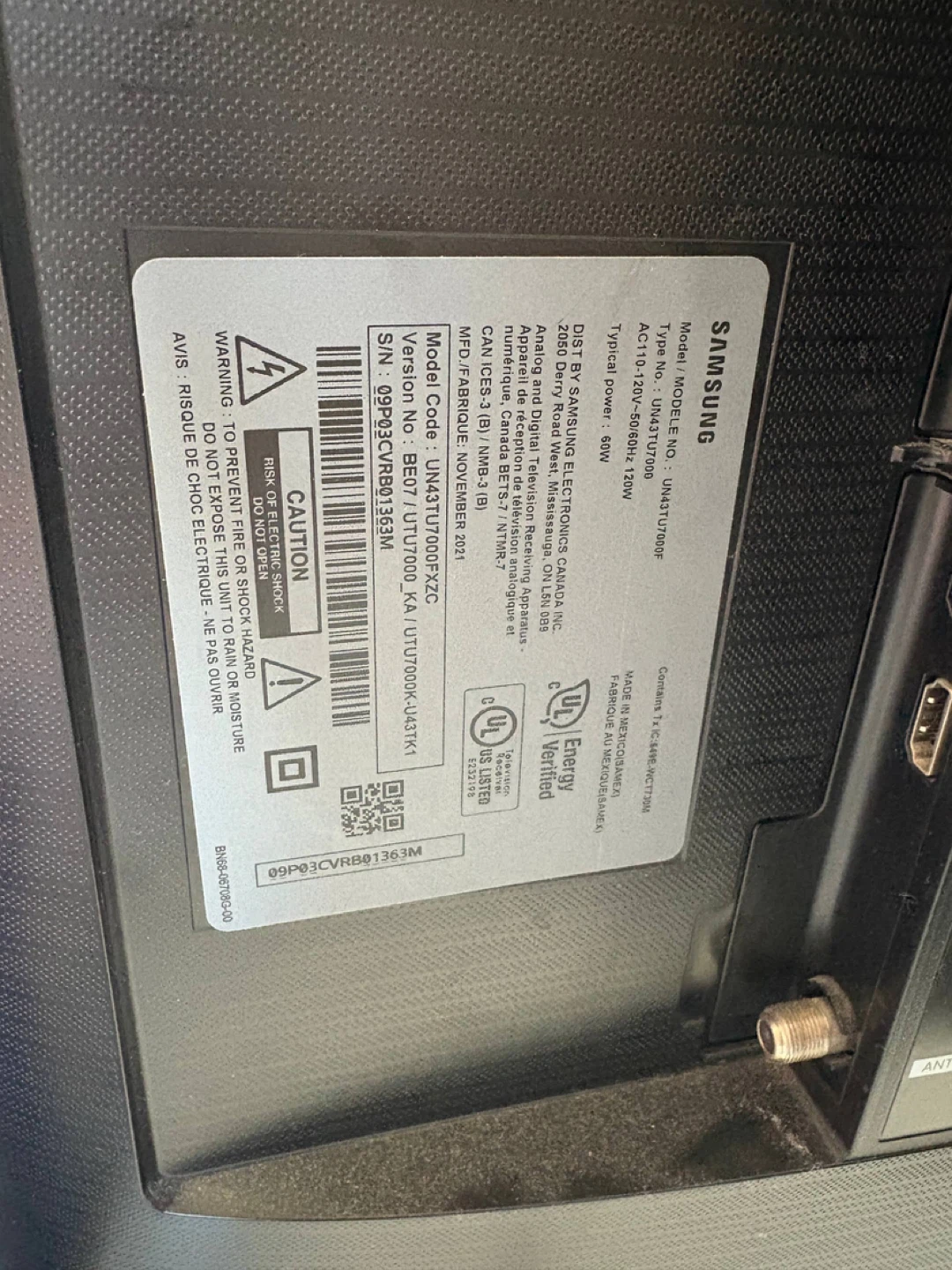 Samsung UN43TU7000 — Crystal UHD 4K Smart TV - photo 2