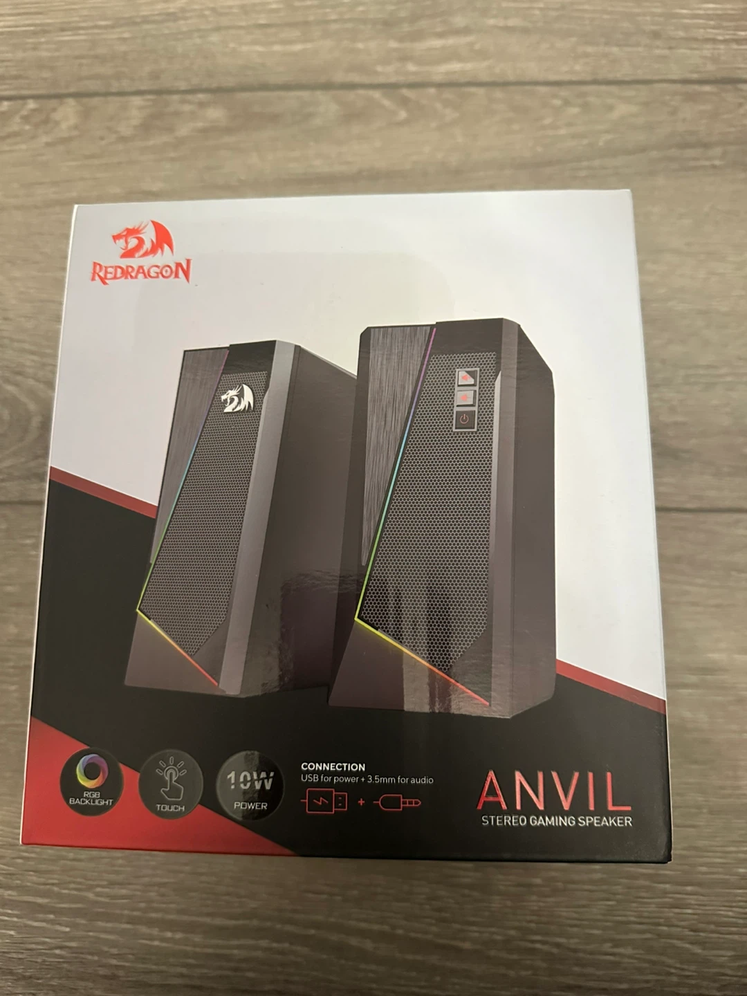 Redragon GS520 Anvil RGB Stereo Gaming Speakers - Black