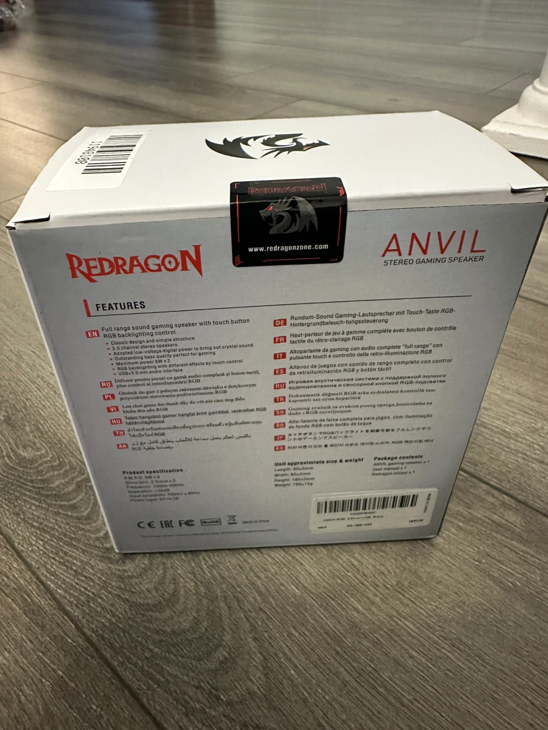 Redragon GS520 Anvil RGB Stereo Gaming Speakers - Black - photo 4