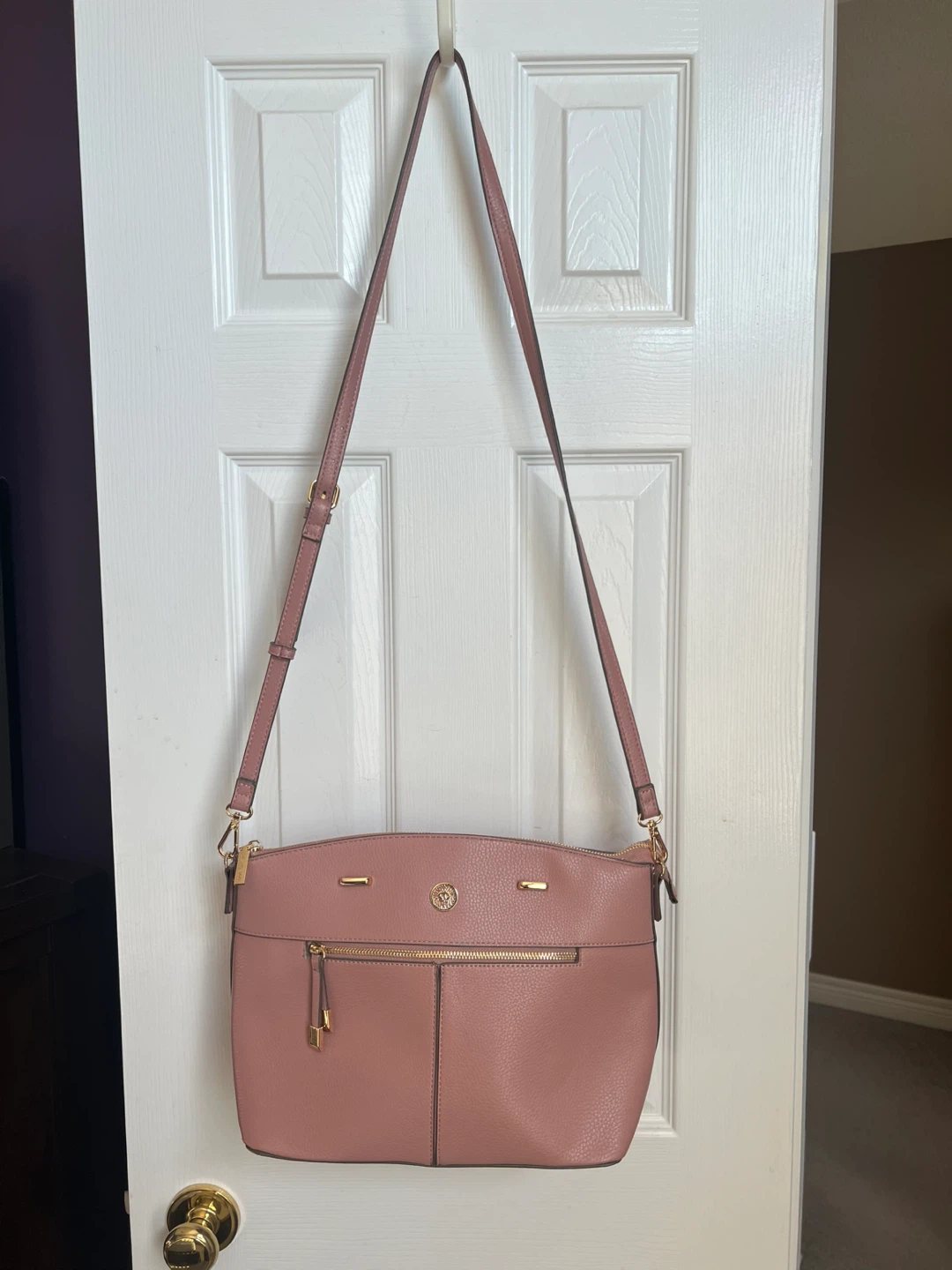 Anne Klein Pink Crossbody Purse