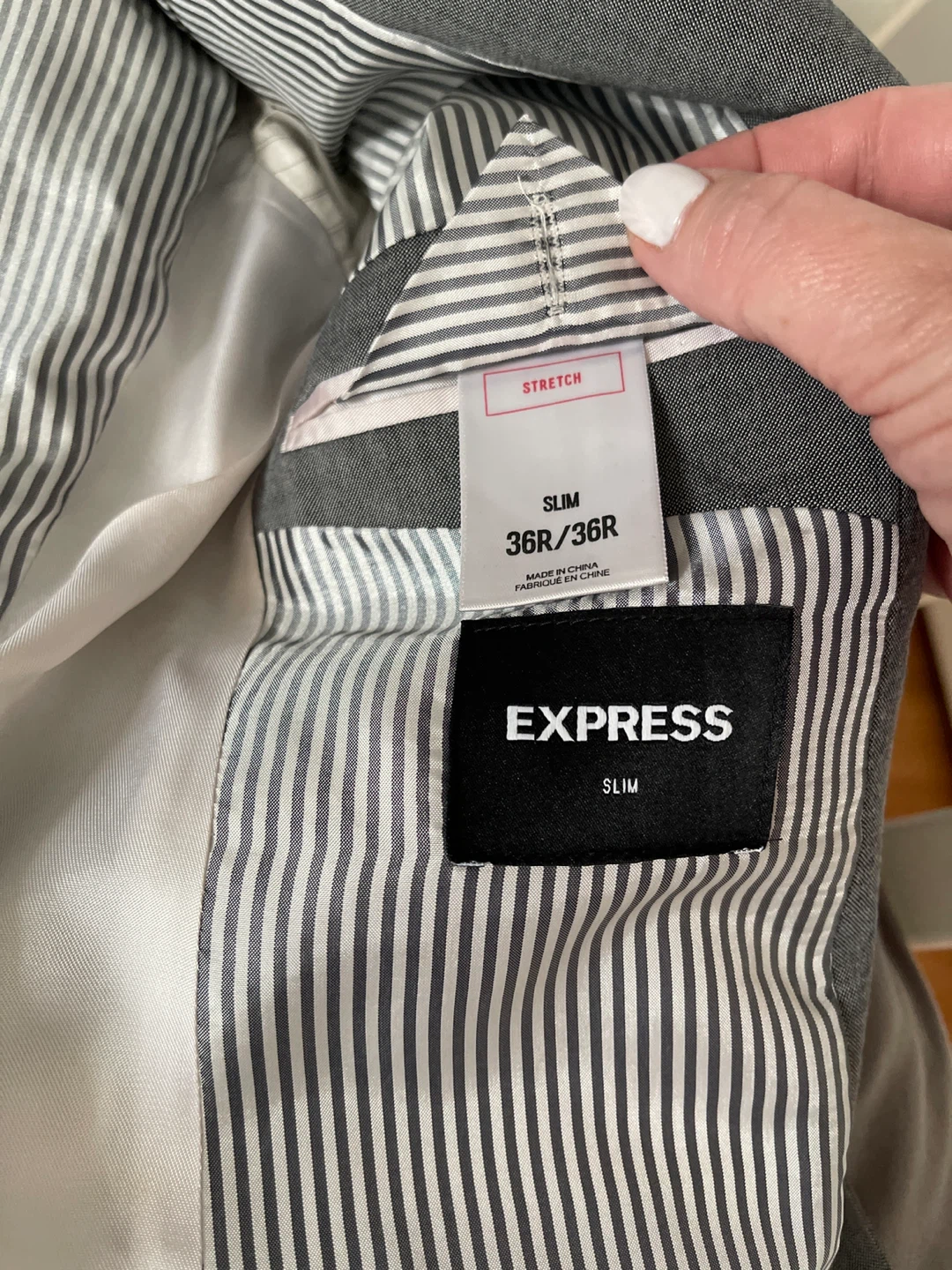 EXPRESS Men's Slim Fit Suit   - Size 36R/30 - photo 2