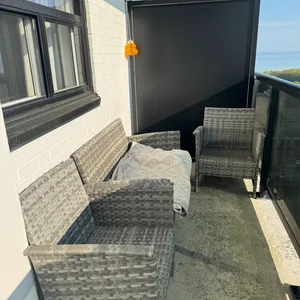 Wicker Patio Furniture Set - 3 Seater Sofa and Chair