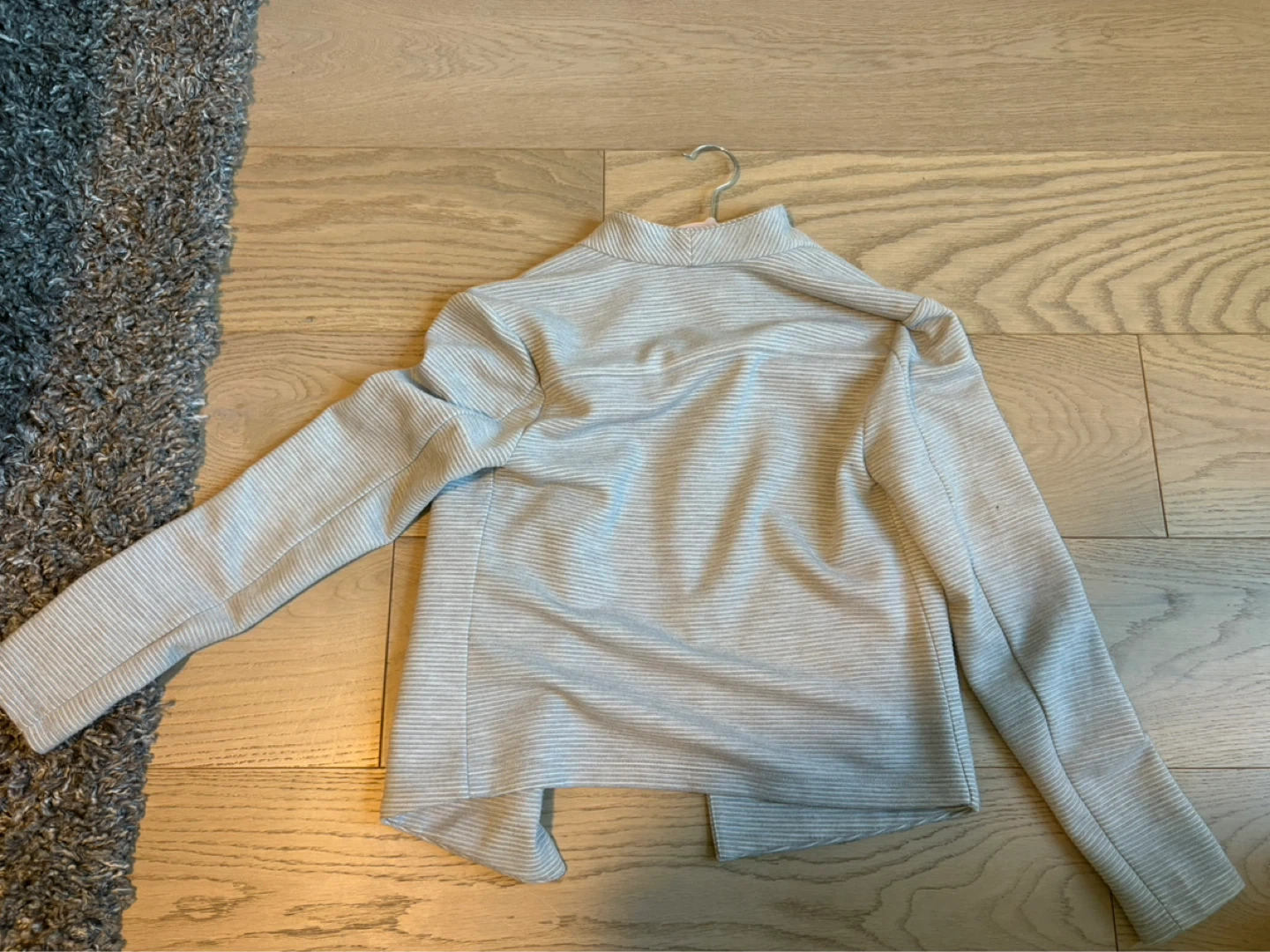 Calvin Klein Grey Striped Jacket - XS - photo 2