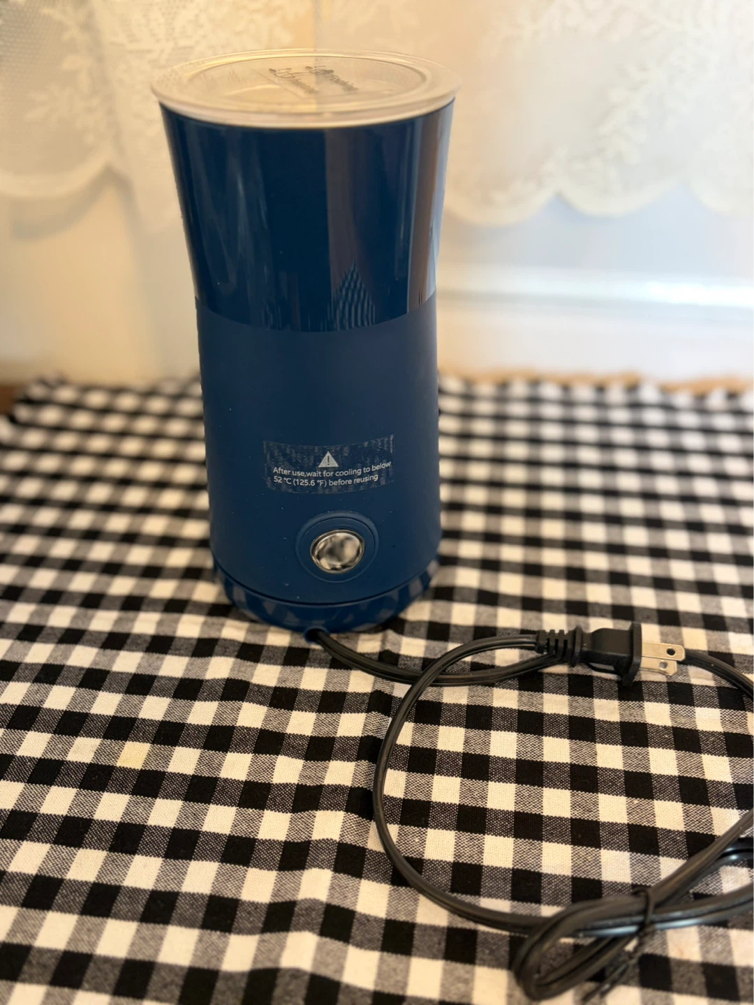 Blue Electric milk frother