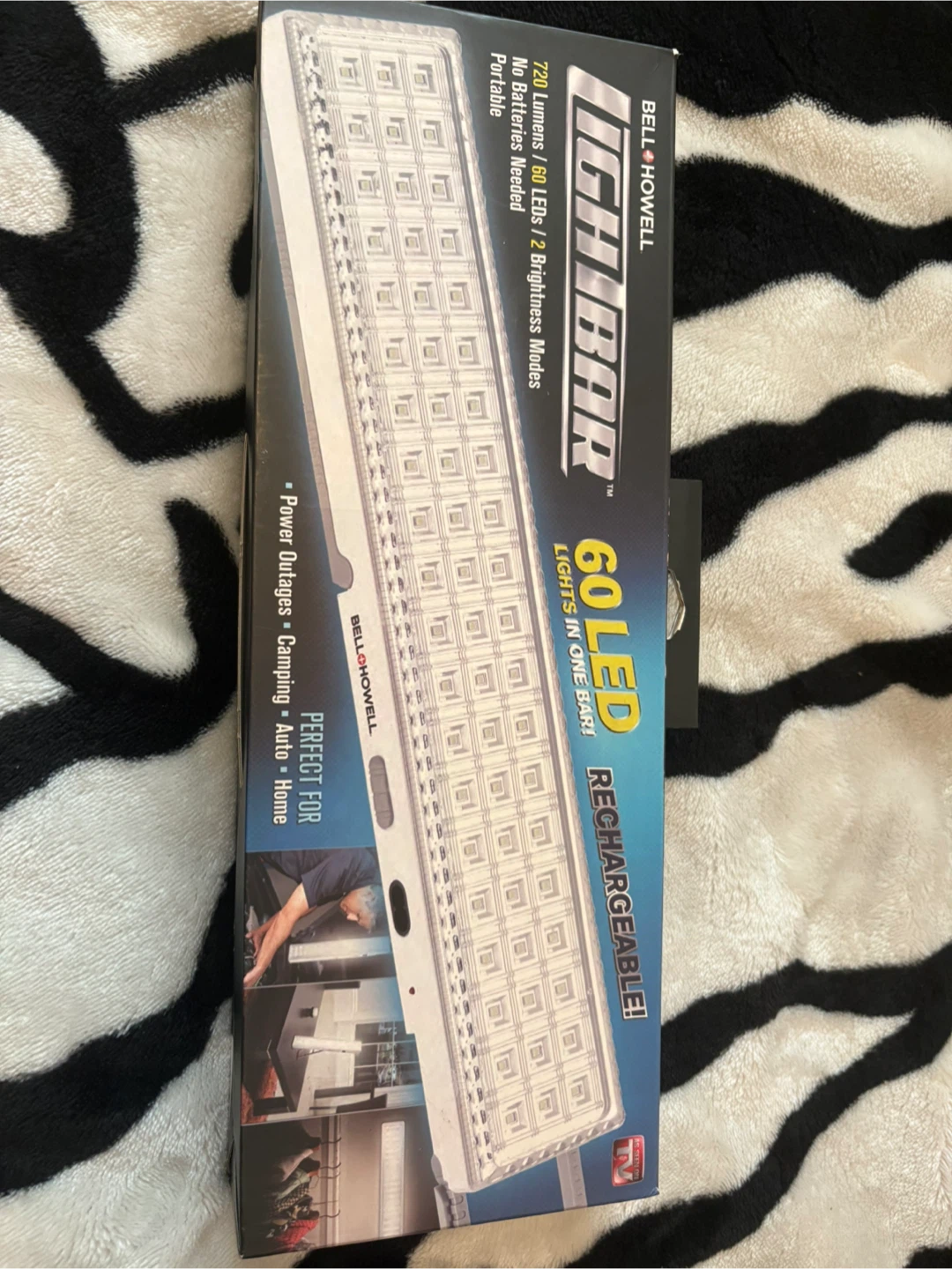 Bell Howell Light Bar - 720 Lumens, 60 LEDs, Rechargeable