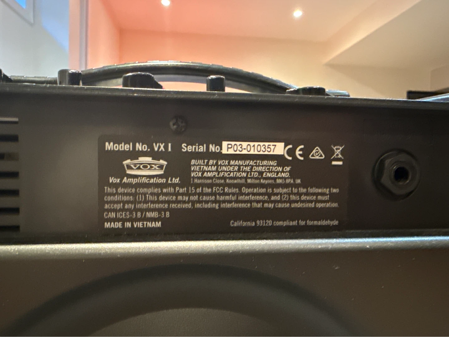 VOX VX I Guitar Amplifier - photo 3