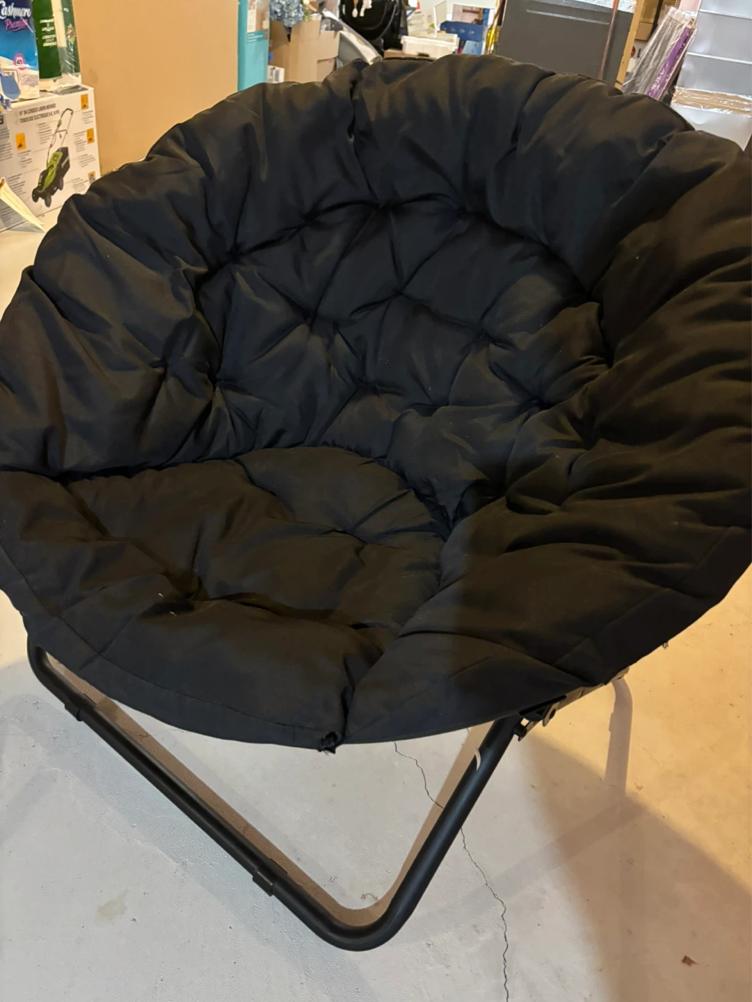 Black Saucer Chair - photo 2